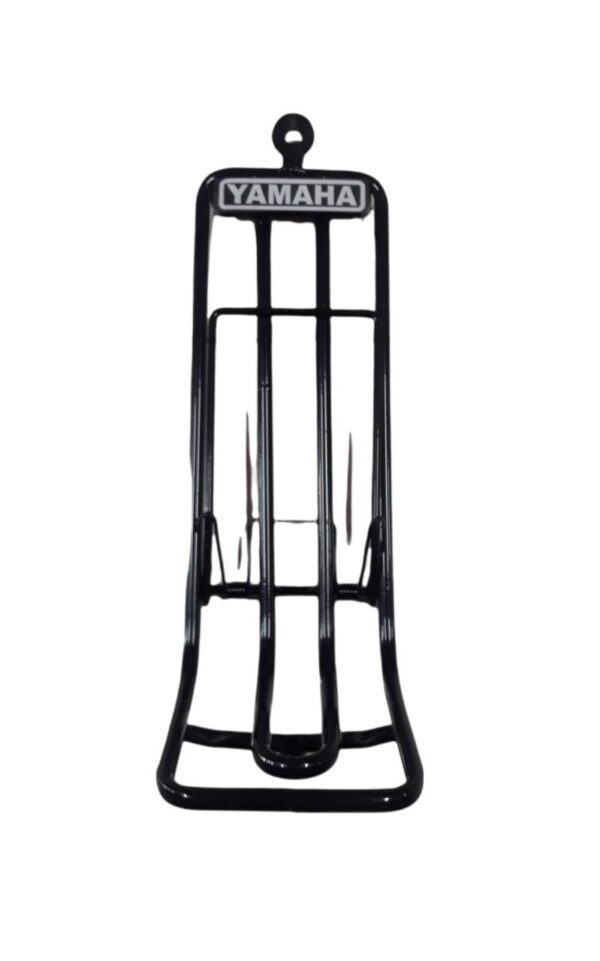 Yamaha Crypton 115 V2 negra Parrilla Babero Pisa Papeles