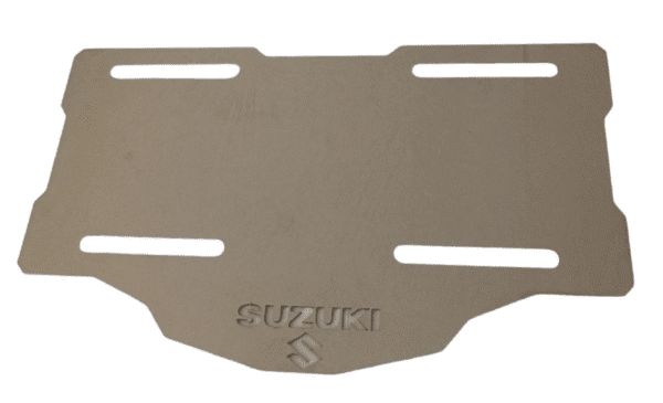 Porta Placa Suzuki acero inoxidable