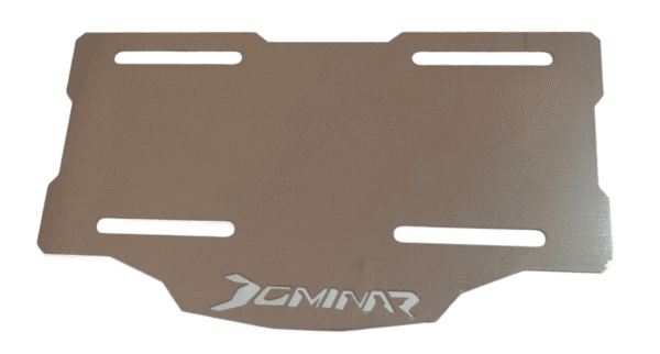 Porta Placa auteco Dominar Acero Inoxidable