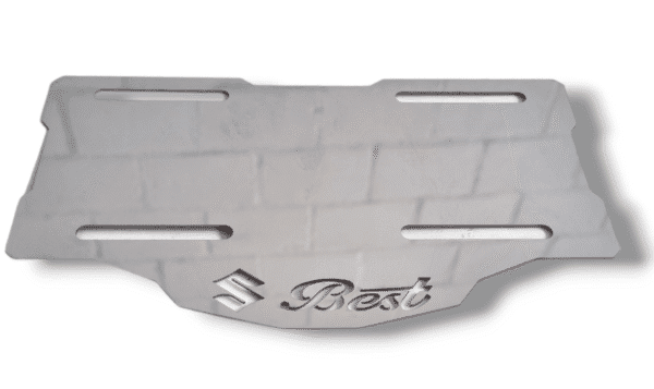 Porta Placa Best 125 Acero Inoxidable