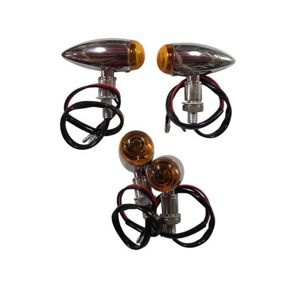 PAR DIRECCIONALES CHOPPER UNIVERSAL CAFÉ RACER METALICOS
