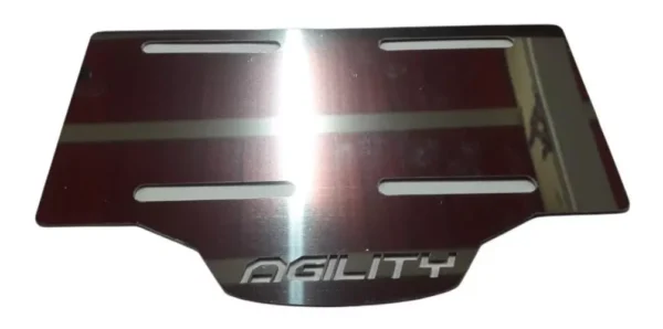Porta Placa Auteco Agility Acero Inoxidable