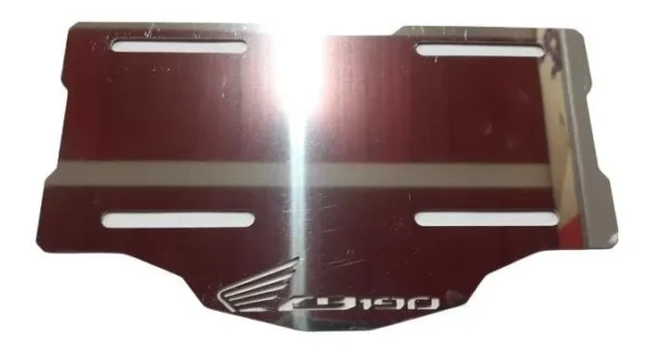 Porta Placa Cb 190 R Acero Inoxidable