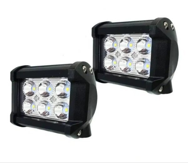 PAR EXPLORADORA CUADRADA 6 LED