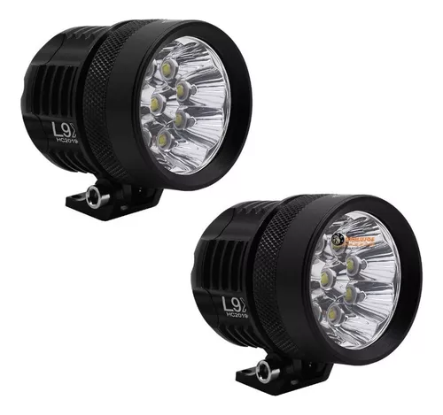 Par Exploradora Rompe Niebla 9 Led Cree L9x