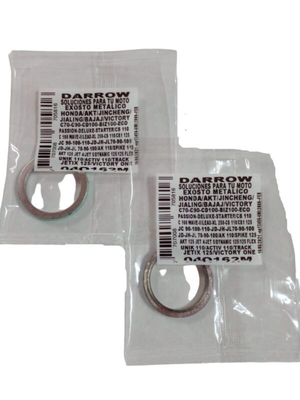 EMPAQUE EXOSTO METALICO AKT 125-VICTORY-DELUXE-WAVE-DINAMI