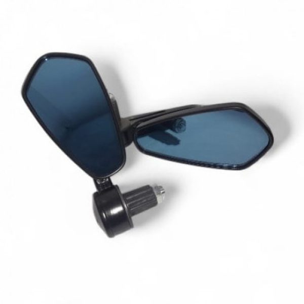 PAR ESPEJOS CAFE RACER TRIANGULAR ANTI CEGANTE UNIVERSAL