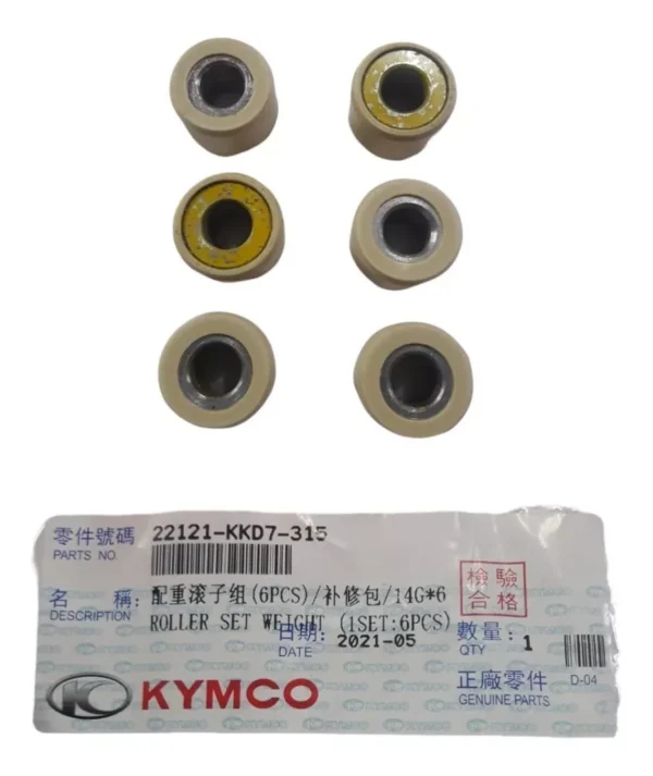 Juego Roller o Dados Kymco Agility 125 Originales