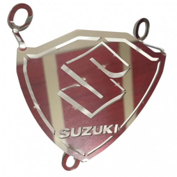 Logo Emblema Frontal Lujo Cromado Acero Inoxidable Suzuki Viva R
