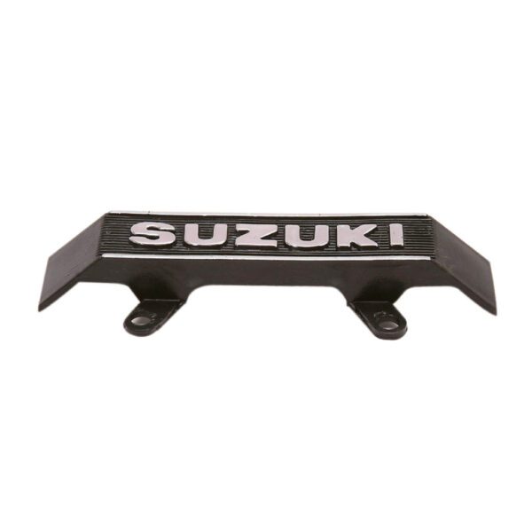 Emblema Frontal Suzuki Pasta Rigida ax 100 ax 115 Negro-Plata