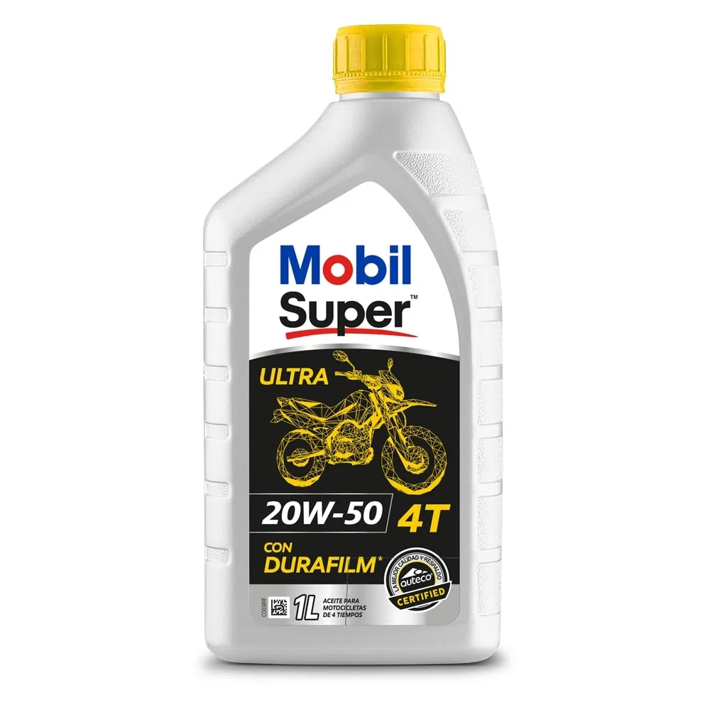 Aceite Mobil Super Ultra 20W-50 Con Durafilm 4T 1L