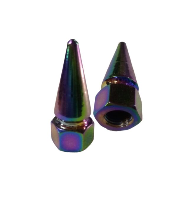 Tapa Valvula Tornasol TUERCA LISA Carro Y Moto 1 Par