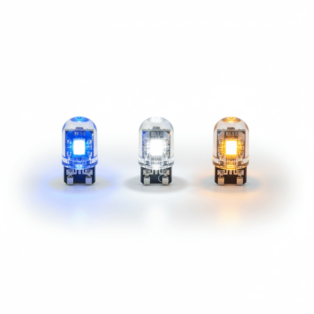 Bombillo Cocuyo Led T10 Mini Fijo Moto-carro colores