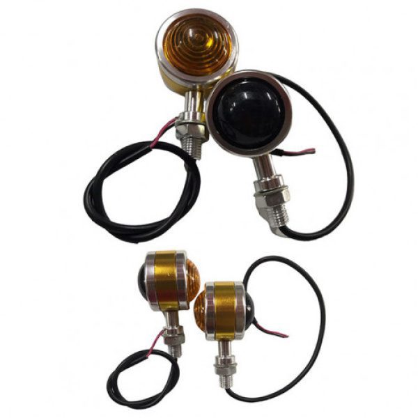 1 Par Direccionales Universal Cafe Race Redondos