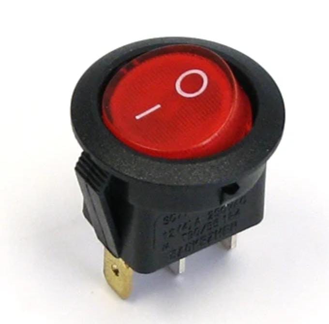 Swiche Encendido Y Apagado Redondo Corto Con Luz