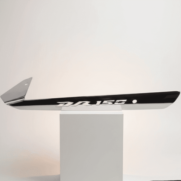 Logo Platina Exosto Suzuki Dr 150 Acero Inoxidable