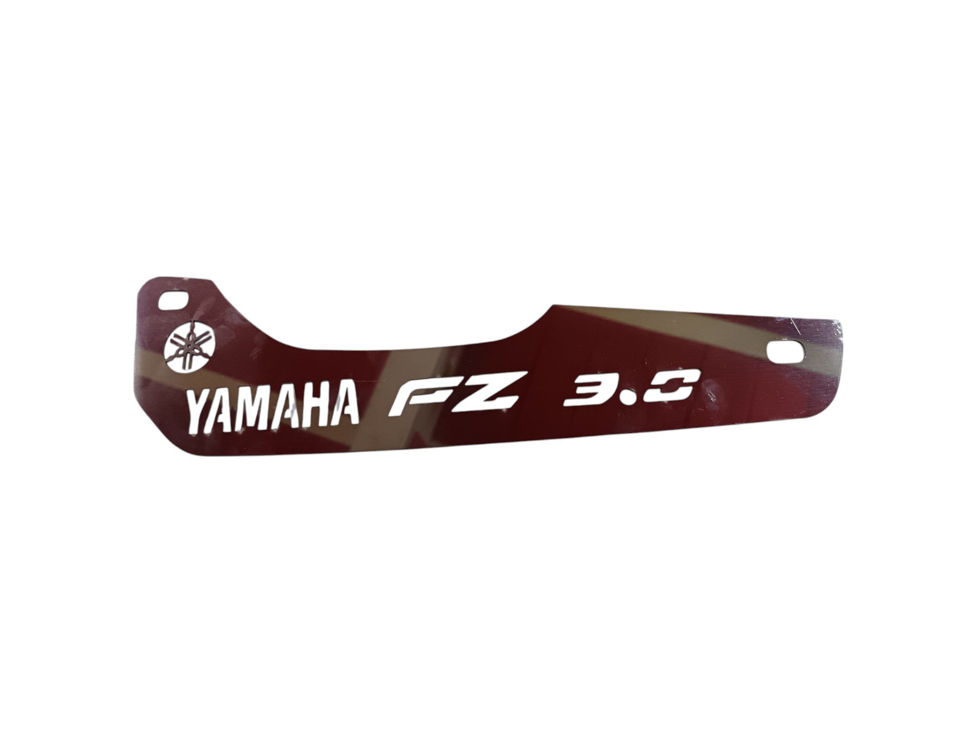 Logo Emblema Lujo Tijera Yamaha FZ 3.0 Acero Inoxidable