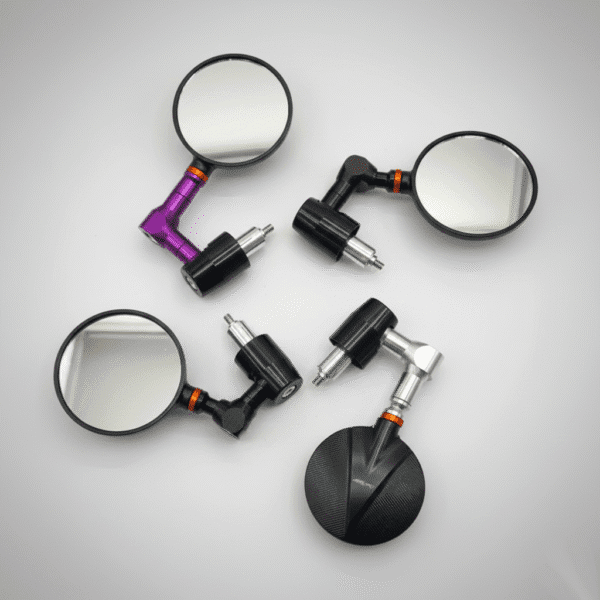 Espejo Café Racer Con Pesas Redondos Universales