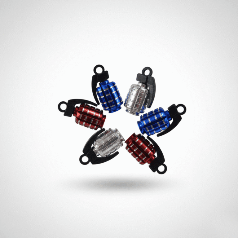 Par Tapa Valvula De Lujo Tipo Granada Grande