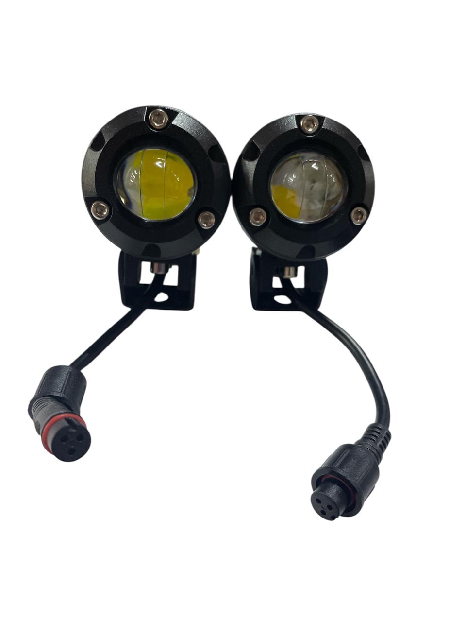 Par Exploradora Mini Driving Blanco - Amarillo 12000 LM