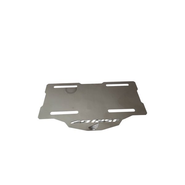 Porta Placa Cb 125 F En Acero Inoxidable