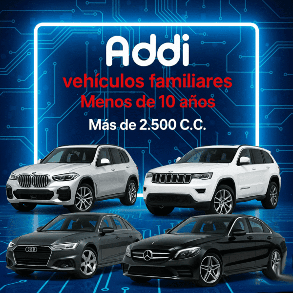 Soat Vehículos Familiares Menos de 10 Años Más de 2.500 C.C Con Addi