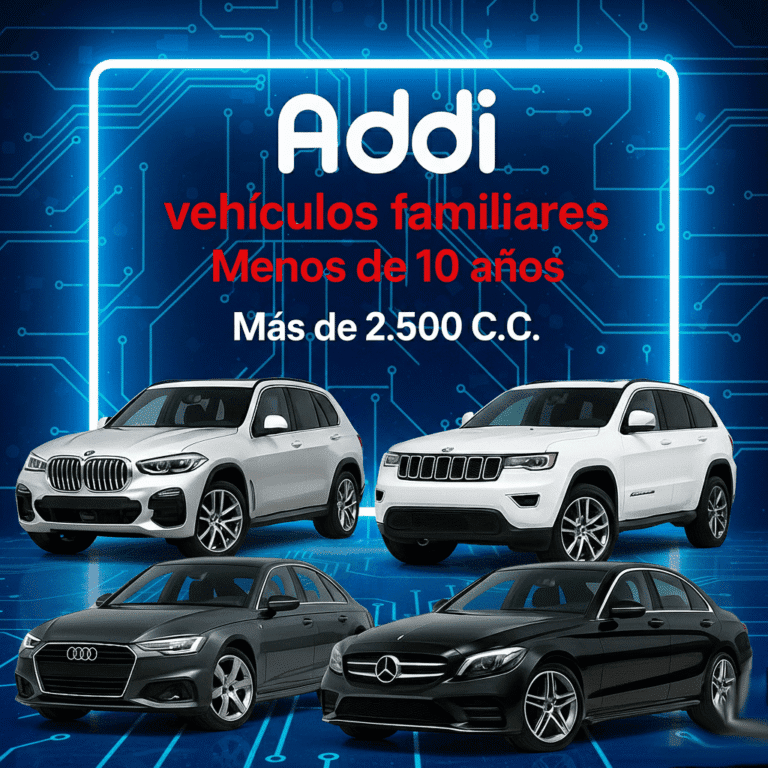 Soat Vehículos Familiares Menos de 10 Años Más de 2.500 C.C Con Addi