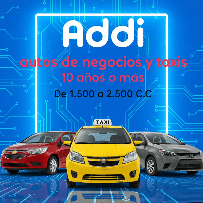 Soat Autos de Negocios y Taxis 10 Años o Más De 1.500 a 2.500 C.C Con Addi