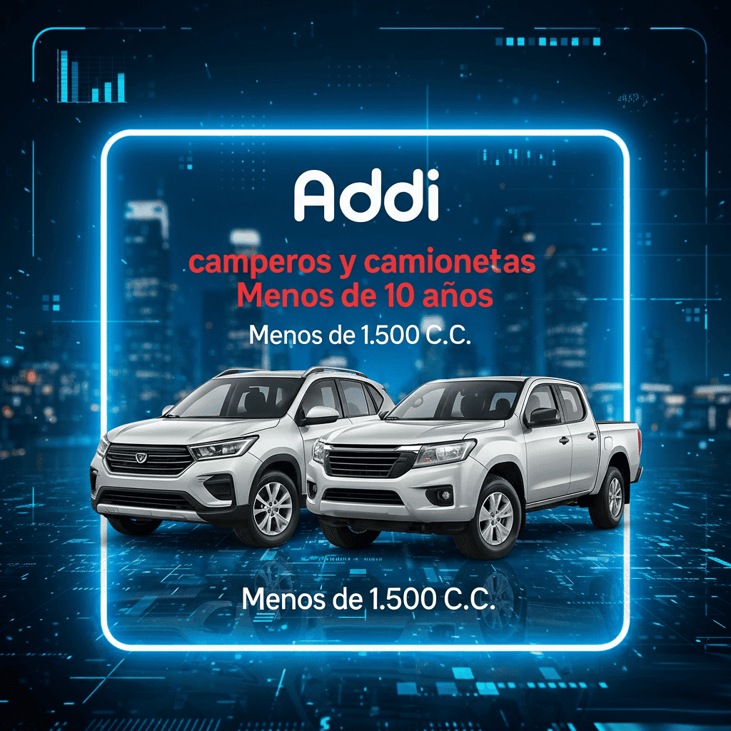 Soat Camperos y Camionetas Menos de 10 Años Menos de 1.500 C.C Con Addi Soat Camperos y Camionetas Menos de 10 Años Menos de 1.500 C.C Con Addi