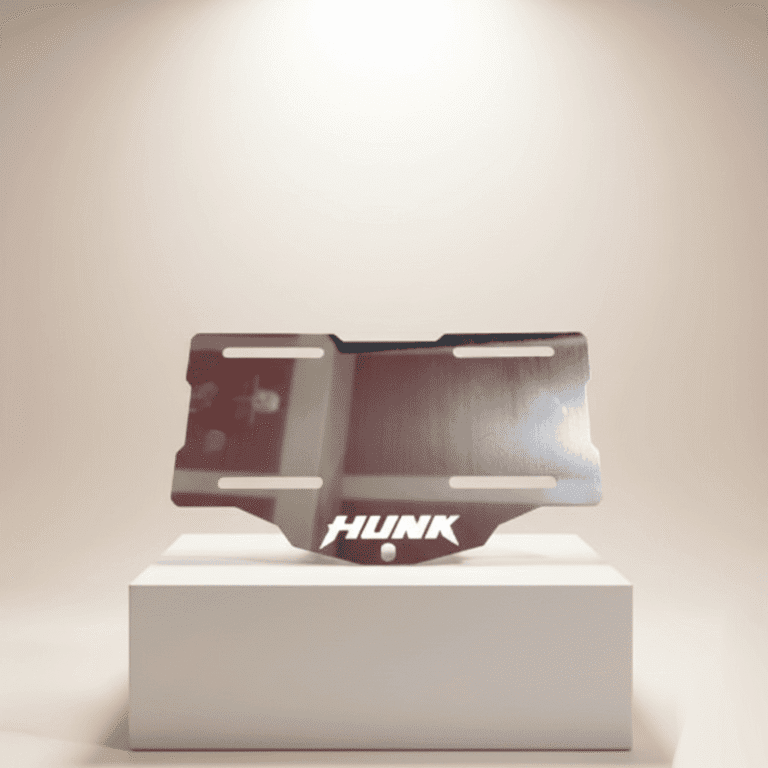 Portaplaca Acero Inoxidable Moto Hero Hunk