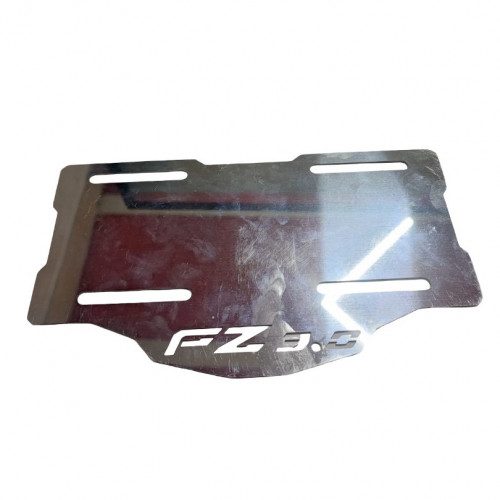 Porta Placa Fz 3.0 Acero Inoxidable