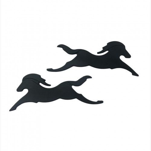 Emblema Resina Apache Caballo Negro Adhesivo