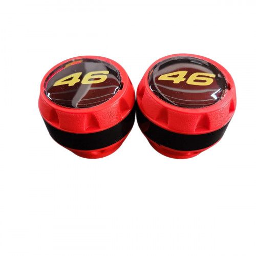 Par Sliders Anticaída 46 Rojo Protector Moto Universal