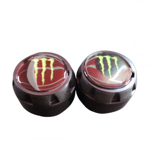 Sliders De Eje Anticaída Universal Negro Par Estilo Monster Moto