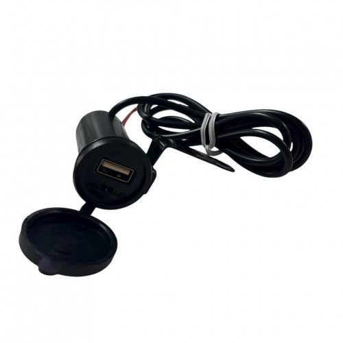 Cargador USB Redondo 1 Puerto Para Moto Sencillo