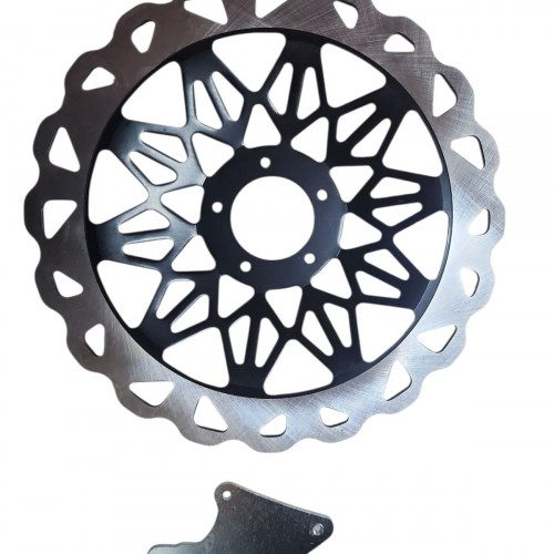 Disco De Freno Delantero 20mm Negro De Lujo Para AKT NKD