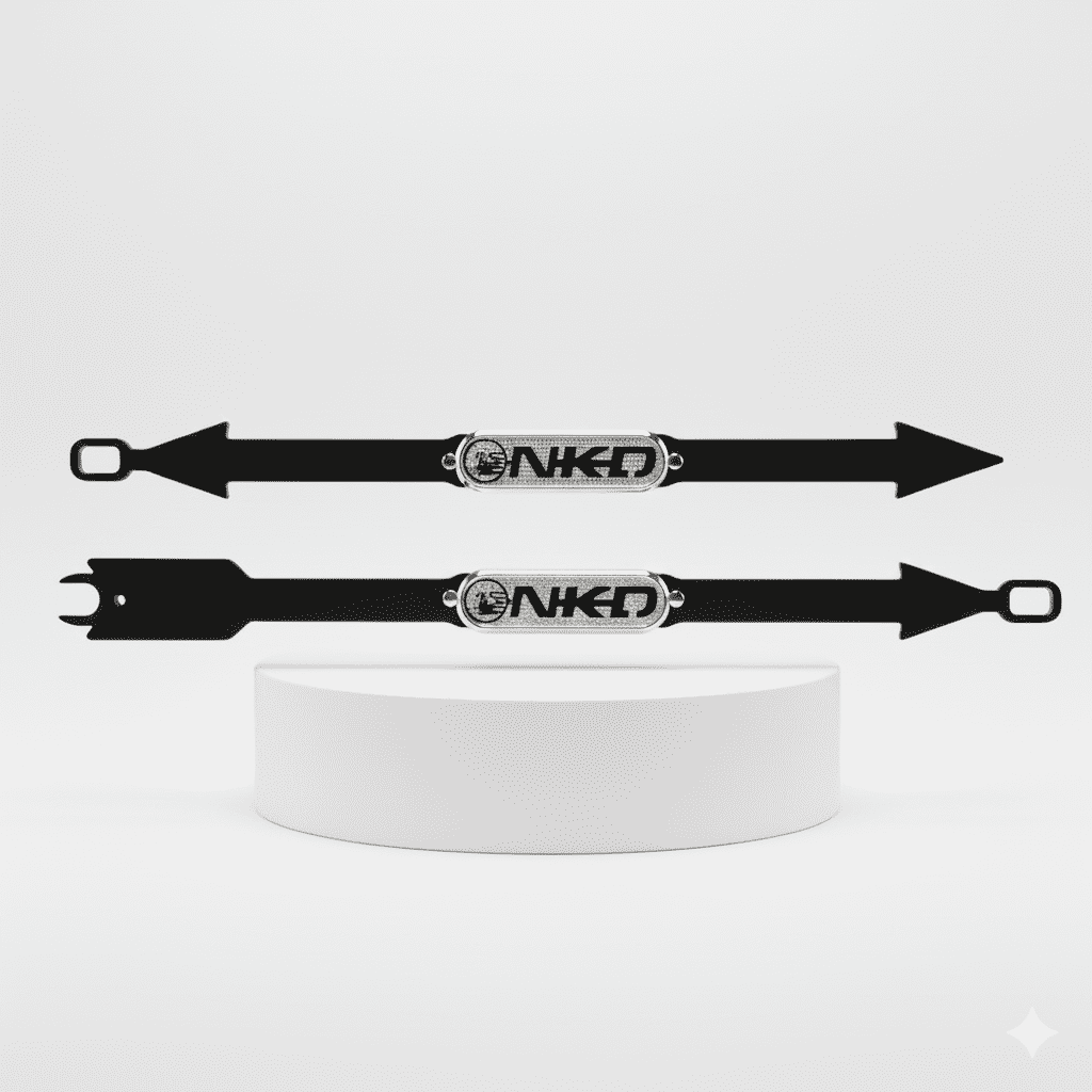 Gemini_GeneratedBarra Estabilizadora Trasera Flecha AKT NKD 125 Negro 3D Barra Estabilizadora Trasera Flecha AKT NKD 125 Negro 3D