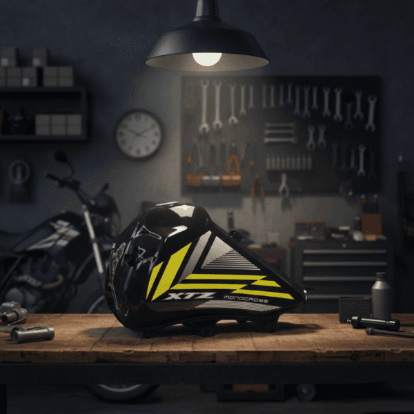 Tanque Gasolina Yamaha XTZ 125 Negro Amarillo Top Quality