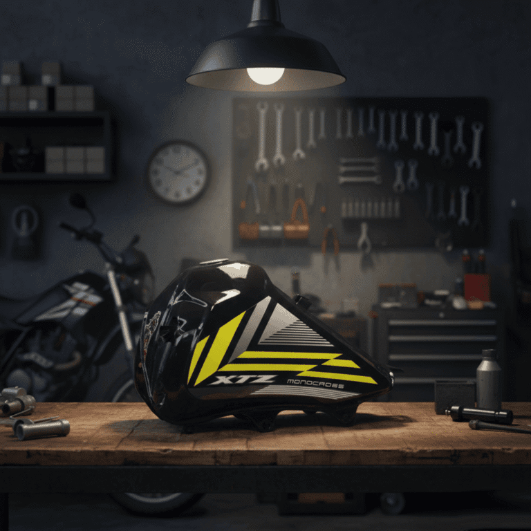 Tanque Gasolina Yamaha XTZ 125 Negro Amarillo Top Quality