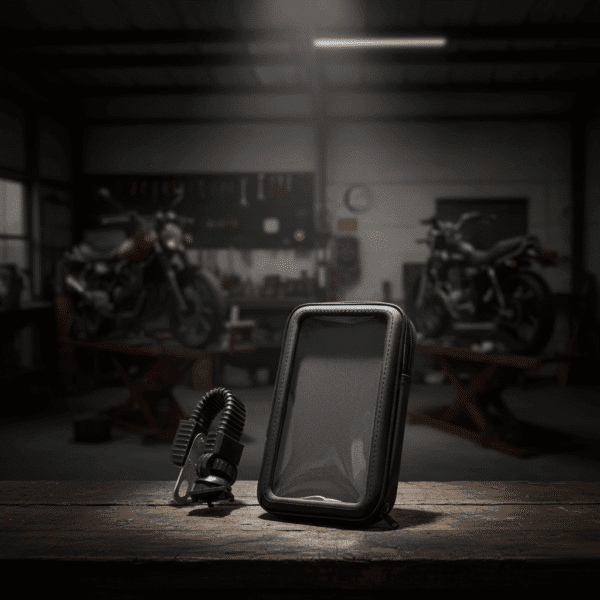 Soporte Porta Celular Moto Base Espejo Antivibración Universal