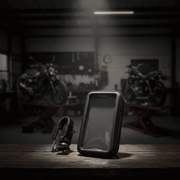 Soporte Porta Celular Moto Base Espejo Antivibración Universal