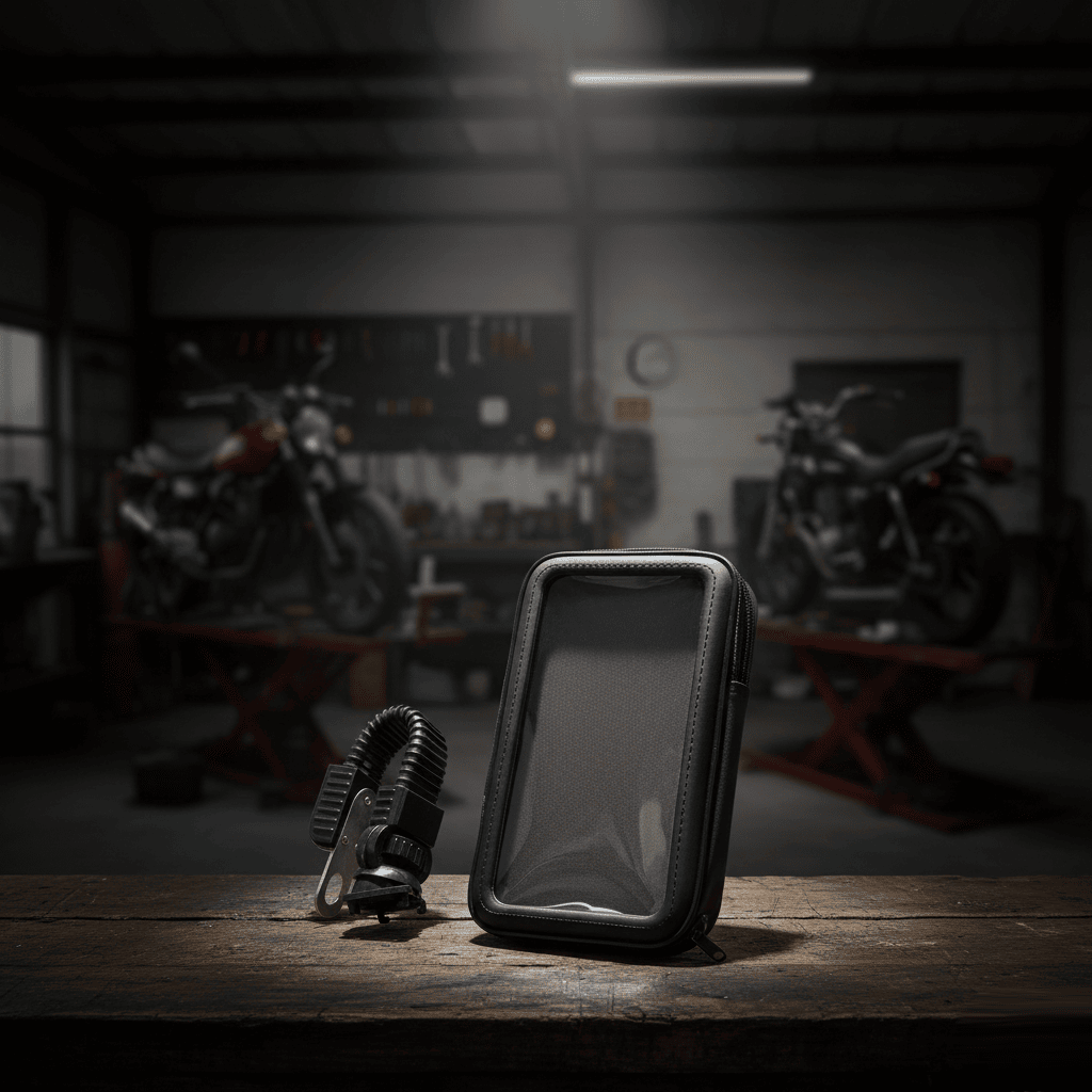 Soporte Porta Celular Moto Base Espejo Antivibración Universal Soporte Porta Celular Moto Base Espejo Antivibración Universal