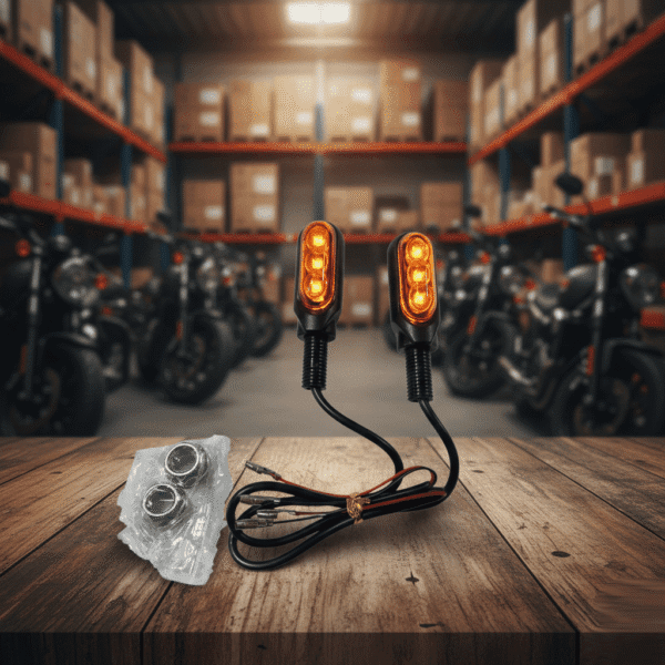 Direccional LED Mini Tapa Naranja Moto Universal