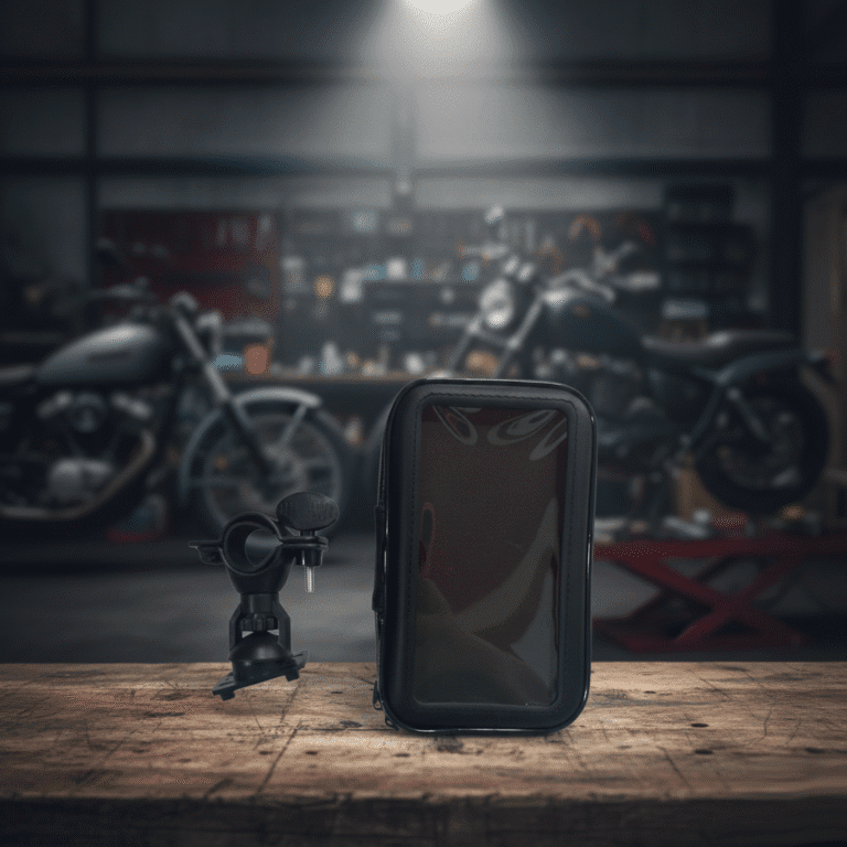 Porta Celular Impermeable Moto Pequeño Base Manubrio