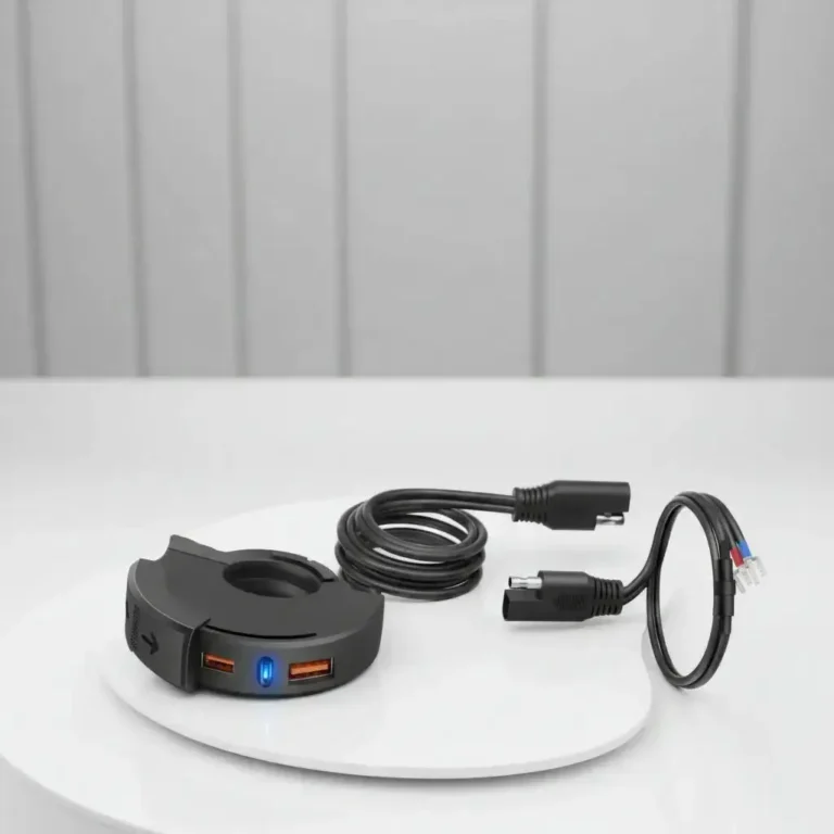 Cargador Rápido Moto 12v Usb Y Tipo C Impermeable