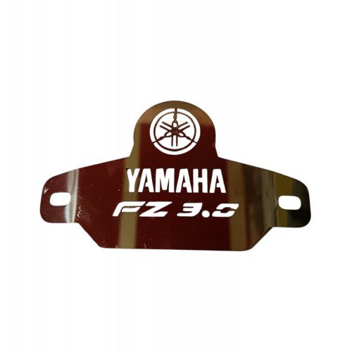 Emblema Guardabarro Trasero FZ 3.0 Acero Inoxidable