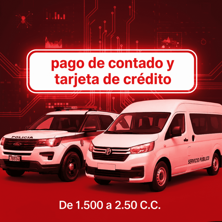Soat Oficiales Especiales De 1.500 a 2.500 C.C De Contado O Tarjeta Credito