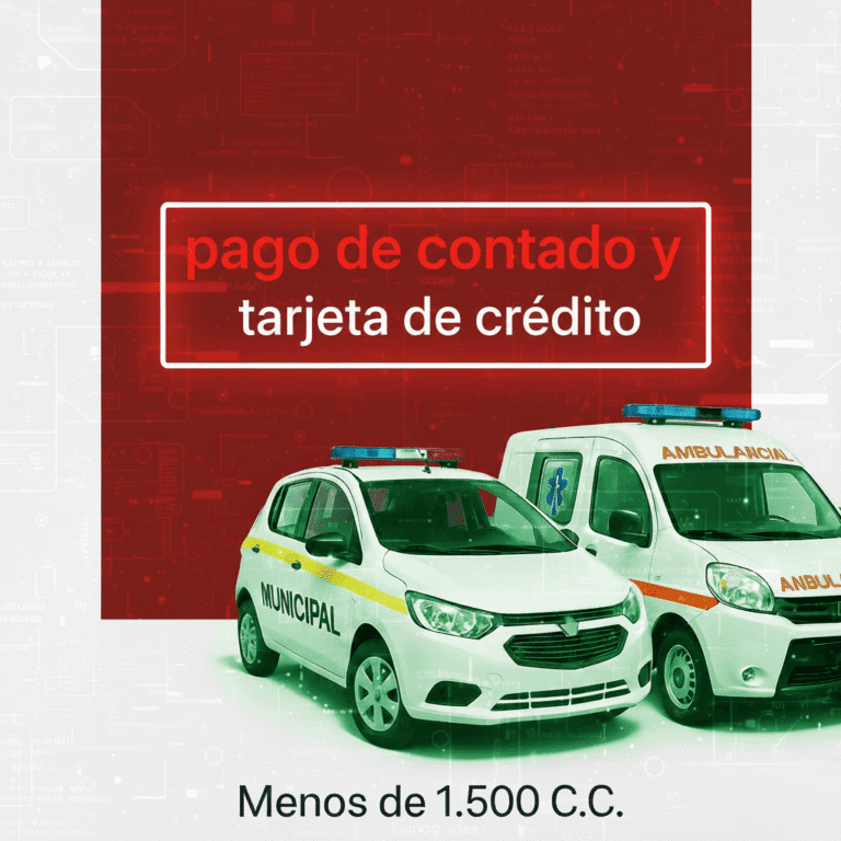 Soat Oficiales Especiales Menos de 1.500 C.C De Contado O Tarjeta Credito