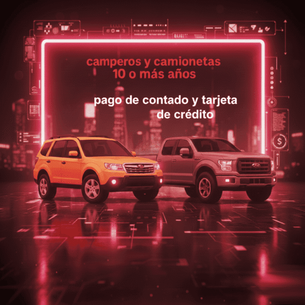 Soat Camperos y Camionetas 10 o Más Años Más de 2.500 C.C. De Contado O Tarjeta Credito