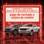 Soat Camperos y Camionetas Menos de 10 Años Más de 2.500 C.C De Contado O Tarjeta Credito